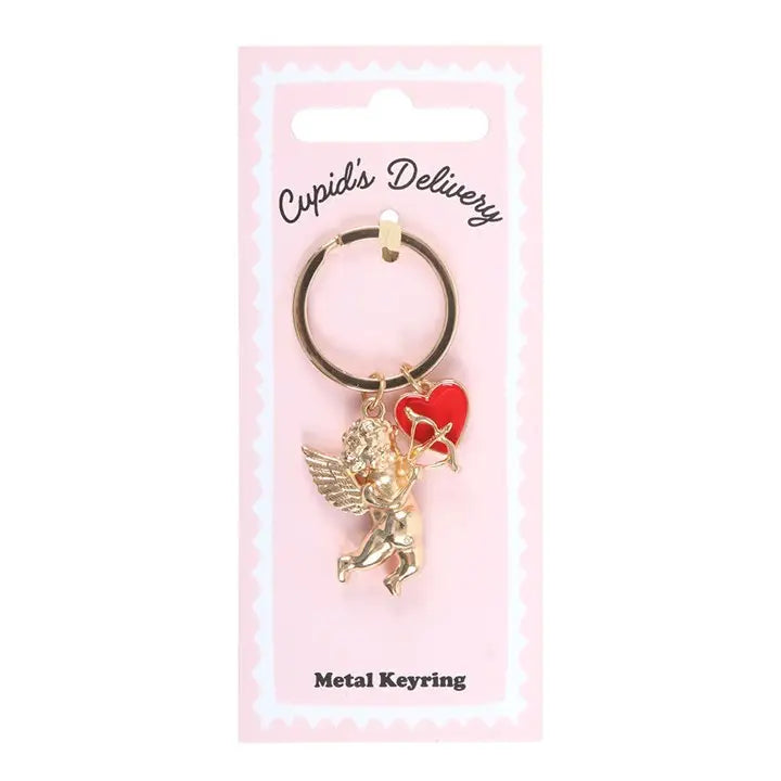 Cupid's Delivery Cherub Keyring